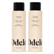 Odele set delantero mostrando envases y beneficios de volumen