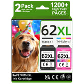 OEGGOINK pack frontal mostrando cartuchos 62XL y ahorro inmediato