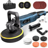 OFISPEED buffer polisher front view showing compact body and benefits of stable power