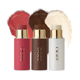 Ogee face stick trio front packaging showing compact travel-ready set and easy application