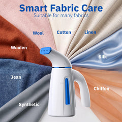 OGHom emitiendo vapor sobre una camisa para eliminar arrugas rápidamente