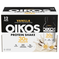 Oikos botella frente mostrando diseño y conveniencia para consumo rápido