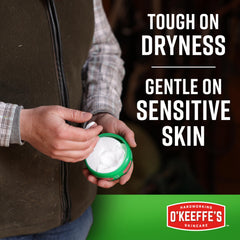 O'Keeffe's aplicación en manos de trabajador para alivio y reparación visible