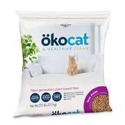 ÖKOCAT frente del paquete mostrando peso y asa reciclable, facilita transporte