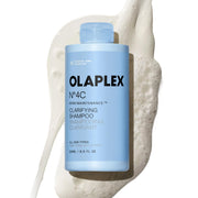 Olaplex N°.4C front packaging showing clean branding and size, highlights product clarity benefit