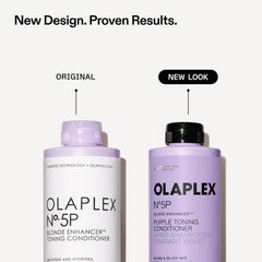 Olaplex Nº.5P thick purple conditioner pouring to show texture and toning