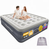 OlarHike front view of queen air mattress showing full-height comfort and stable support