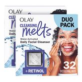 Olay empaque frontal Cleansing Melts mostrando formato viaje y beneficios