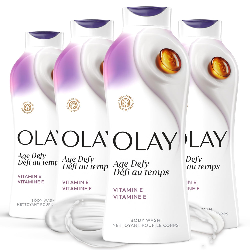 Olay frasco frontal mostrando diseño y tamaño, hidratación confiable