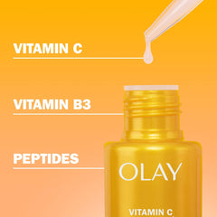 Olay suero 40 mL junto a objetos para mostrar escala y tamaño real