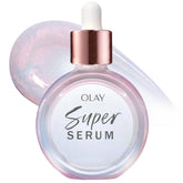 Olay Super Serum front packaging showing bottle and label benefit