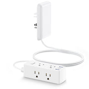 olcorife regleta frontal mostrando 6 enchufes y 3 USB para mayor conectividad