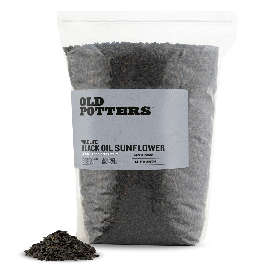Old Potters empaque frontal que muestra 12 lb y origen USA, conveniencia de almacenamiento