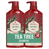 Old Spice envase frontal pack doble mostrando presentación y beneficio limpieza