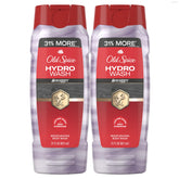 Old Spice frontal del envase mostrando la fragancia Swagger y beneficios