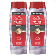 Old Spice frontal del envase mostrando la fragancia Swagger y beneficios