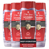 Old Spice botella frontal mostrando diseño y aroma duradero