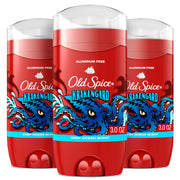 Old Spice Krakengard frontal pack mostrando diseño y beneficio de frescura