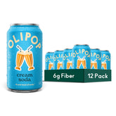 OLIPOP lata frente mostrando diseño y sabor nostálgico