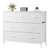 OLIXIS front view of 7 drawer storage tower showing compact footprint and organization benefit