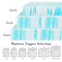 OLIXIS topper desplegado en cama matrimonial demostrando confort