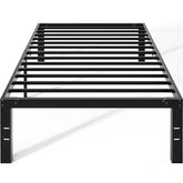 OLIXIS front view of twin bed frame showing clean profile and stability