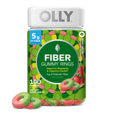 OLLY front packaging bottle showing product name and count, clear benefit labeling