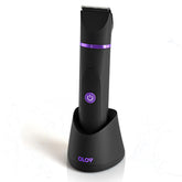 OLOV recortadora frontal color negro violeta mostrando diseño ergonómico y control fácil