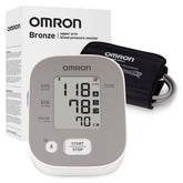 Omron Bronze vista frontal con pantalla legible y diseño compacto