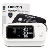 OMRON Platinum front view showing monitor screen and controls for easy readings