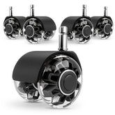 Omyoffice ruedas juego frontal mostrando paquete y acabado resistente