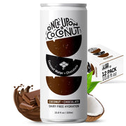 Once Upon a Coconut frente del envase mostrando diseño y beneficio hidratante