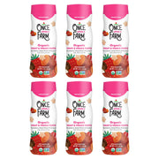 Once Upon a Farm lata frontal del snack, práctico y portátil
