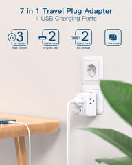 One Beat detalle de puertos USB-A y USB-C para carga múltiple eficiente