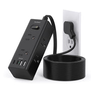 One Beat front view showing six outlets and four USB ports for organized charging