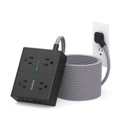 One Beat front view power strip showing outlets and USB ports for versatile charging