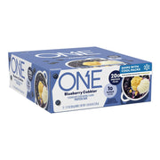 ONE paquete frontal con diseño y sabor blueberry cobbler, práctico para llevar