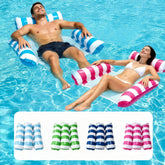 Oneirion vista frontal del paquete con cuatro colchonetas, ideal para reuniones en piscina
