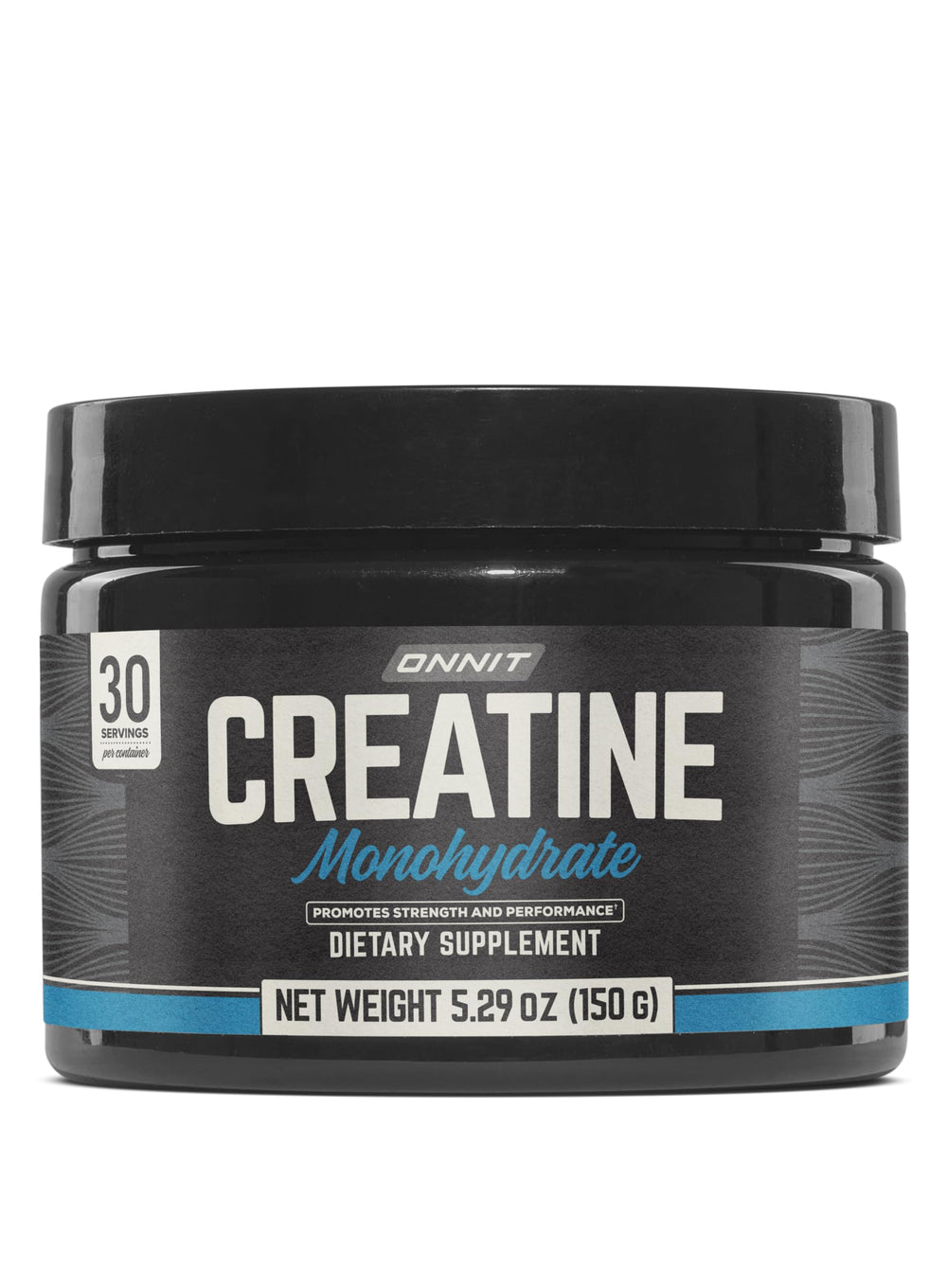 ONNIT envase frontal del creatine monohydrate mostrando diseño y tamaño