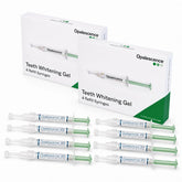 Opalescence empaque frontal mostrando 8 jeringas y beneficios profesionales