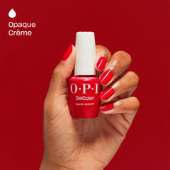 OPI uñas pintadas con cajun shrimp mostrando color duradero y brillo profesional