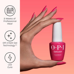 OPI primer plano de textura del top coat mostrando brillo espejo intenso