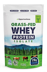 Opportuniteas empaque frontal 1 lb mostrando pureza y proteína alta