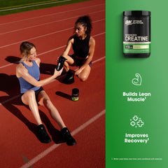 Optimum Nutrition vista macro del polvo micronizado que se disuelve sin grumos