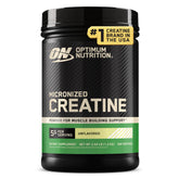 Optimum Nutrition front tub showing product and long-lasting supply benefit