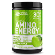 Optimum Nutrition empaque delantero Amino Energy manzana verde, claridad del producto