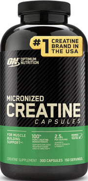 Optimum Nutrition frasco frontal mostrando el diseño y beneficio de conveniencia
