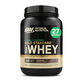 Optimum Nutrition envase frontal mostrando etiqueta y porcentaje de proteína