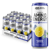 Optimum Nutrition lata frontal Blueberry Lemonade, refresco energético sin azúcar