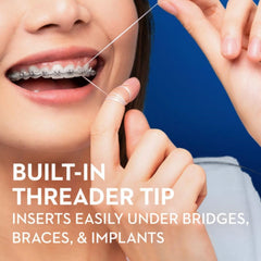 Oral-B Glide Threader Floss uso con brackets, limpieza eficaz en aparatos